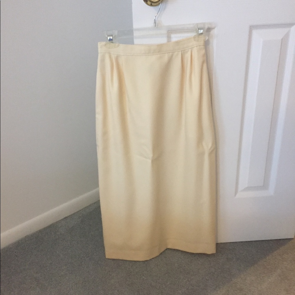 Larry Levine MIDI vintage wool lined pencil skirt high waisted - Picture 1 of 3